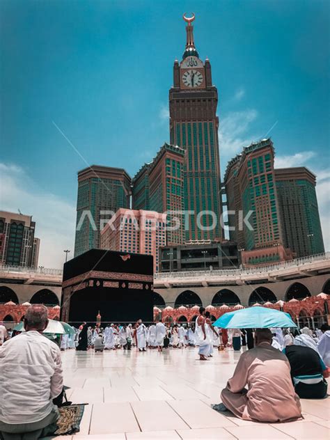 The Grand Mosque In Mecca Saudi Arabia Hajj And Umrah Worship And