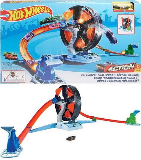 Pista Hot Wheels Action Competição Giratória Spinwheel Challenge Mattel GJM Pistas