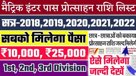 Bihar Board Matric Inter Pass Scholarship List Bseb Th Th