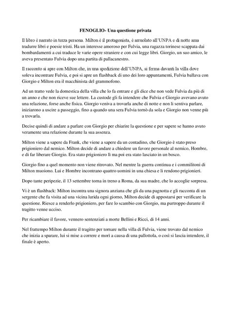 Riassunto Una Questione Privata 7