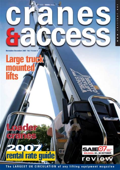 Cranes Access November December Vol Issue Vertikal Net