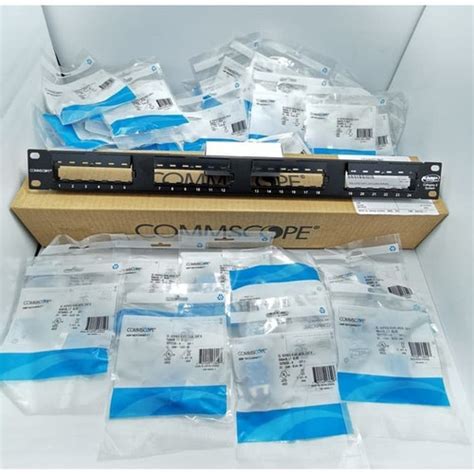 Promo PatchPanel 24 Port Lengkap Modular Jack Cat6 COMMSCOPE Rack