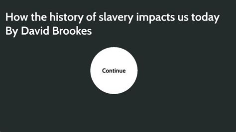 How The History Of Slavery Impacts Us Today By David Brookes On Prezi