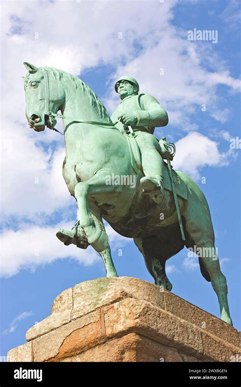 Bismarck Monument Sculpture Market Square Bremen Germany Stock