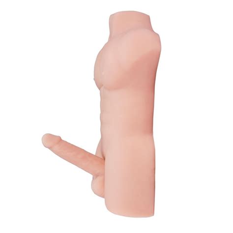 Realistic Full Silicone Male D Torso Half Body With Big Dildo Sex Doll For Men Women Sex Toys