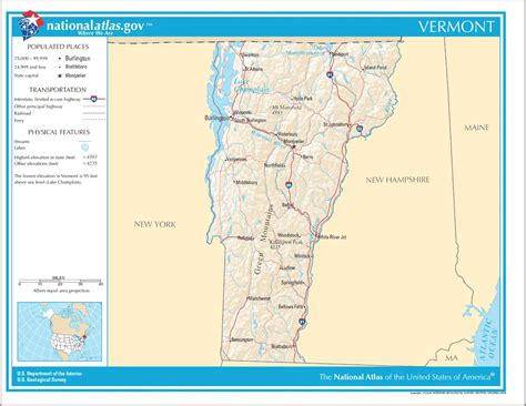 Map of Vermont Na 1 - MapSof.net