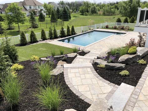 Custom Pool Patio And Walkway Pool Patio Inground Pool Landscaping