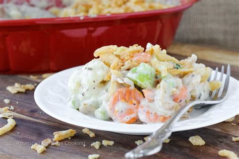 Easy Creamy Swiss Cheese Mixed Vegetable Casserole