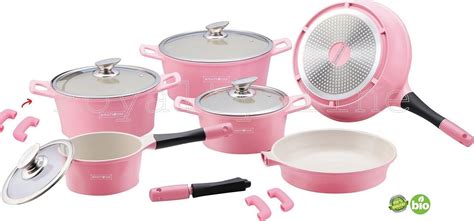 Keramik Kochgeschirr Set 14 Teilig Rosa Pink TV Werbung Royalty Line