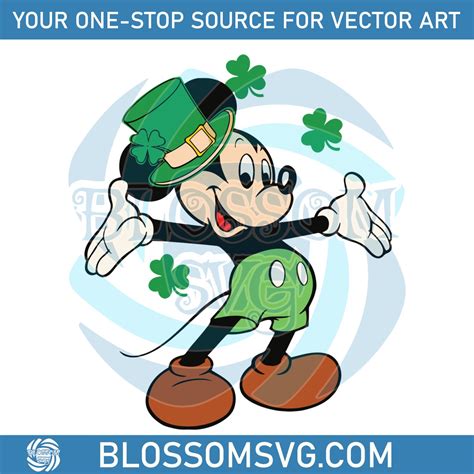 Disney Mickey Happy Saint Patricks Day Svg