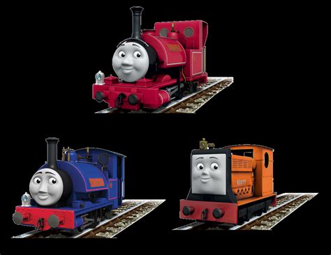 Skarloey Sir Handel And Rusty With Their Lamps By Andrew Yes On