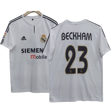 Real Madrid 2004-05 Beckham Home Jersey | Retro collection - Cyberried ...