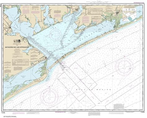 Themapstore Noaa Charts Texas Gulf Of Mexico 11316 Matagorda Bay