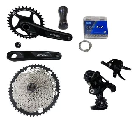 Kit Grupo Absolute 12v Completo Mtb 1x12v C Corrente Kmc