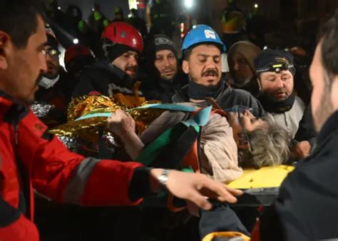 77 Year Old Woman Rescued From Rubble 9 Days After Turkey Earthquake