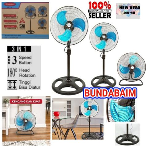 Jual KIPAS ANGIN TORNADO VIVA 3IN1 NV18 STAND FAN WALL FAN Di Lapak