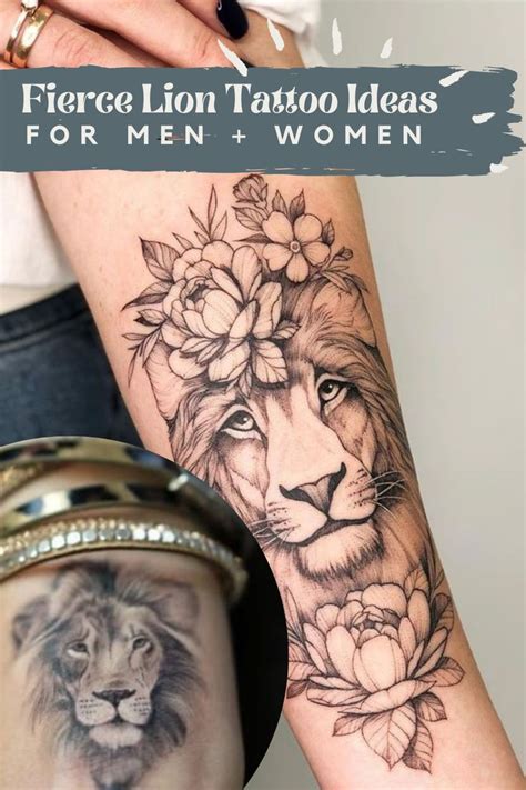 Fierce Lion Tattoo Ideas For Women Men Tattooglee Lion Tattoo