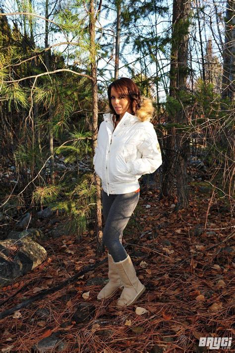Pictures Of Bryci Flashing Her Tits Outside In The Woods Porn Pictures
