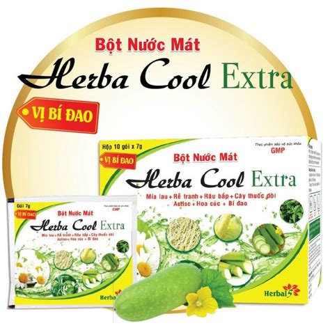 Bột Nước Mát Herba Cool Extra Vị Bí đao Hộp 10 Gói X 7g Lazadavn