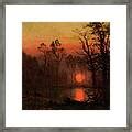 Sunset Over The Plains Painting By Albert Bierstadt Fine Art America