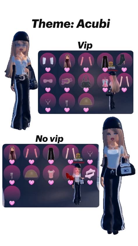 Dti Dress To Impress Outfit No Vip Vip Acubi Acubi In