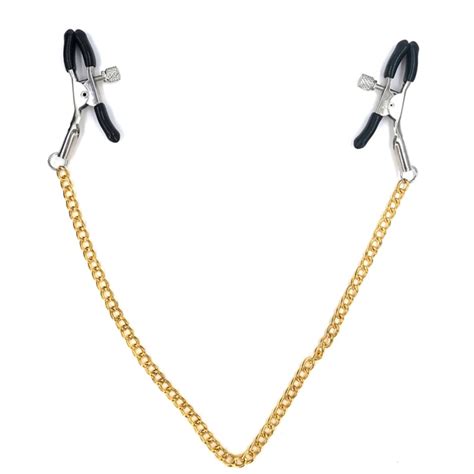 Nipple Clamps Sex Slave Metal Chain Breast Clip SM Bondage Breast Sex Toy Adult Game Clitoris