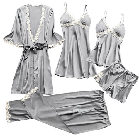 Yuhangmm Suit Underwear Lingerie Women PC Sexy Lace Dress Sleepwear Nightwear Kimono Lingerie