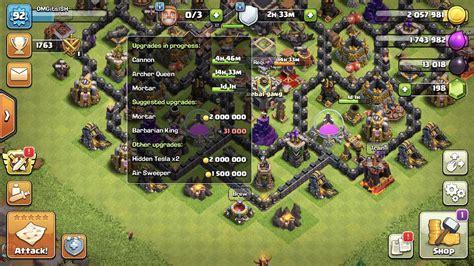 Town Hall 8 Trophy Base Master League