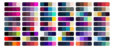 Premium Vector Vector Color Palette Set Design Template Multi Color