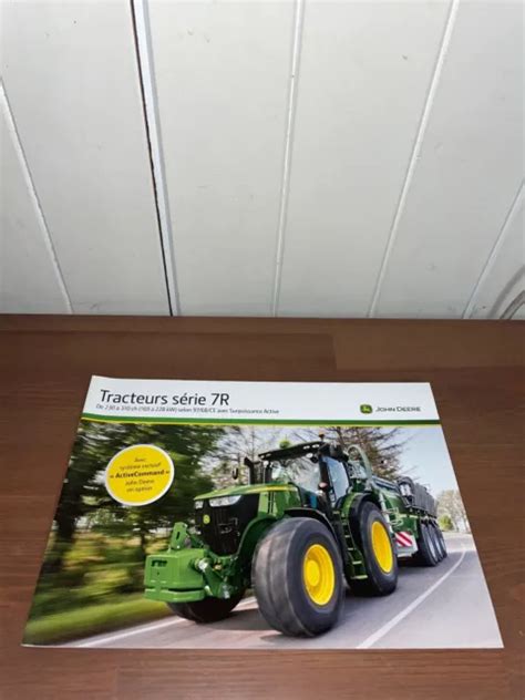 BROCHURE PROSPEKT PROSPECTUS TRACTEUR JOHN DEERE 7R Tractor Traktor