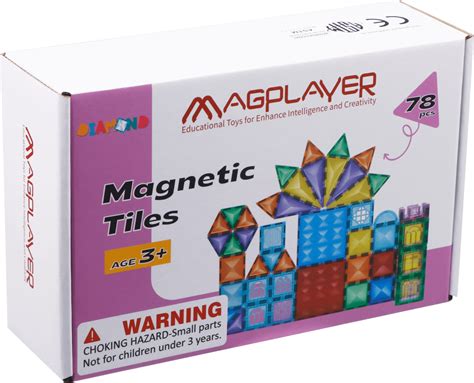 Magplayer Drilling Magnetic Tiles 78pc Magplayer