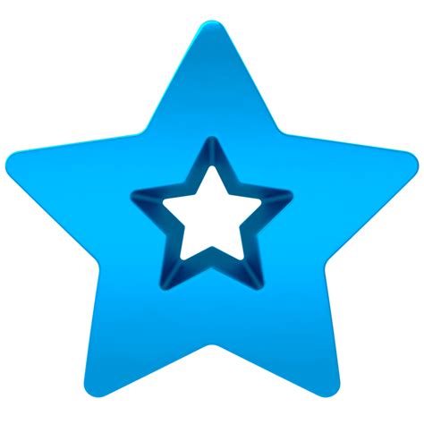 a blue star icon on a transparent background 27256192 PNG