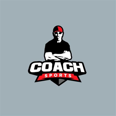 Premium Vector Coach Sport Logo Vector Template