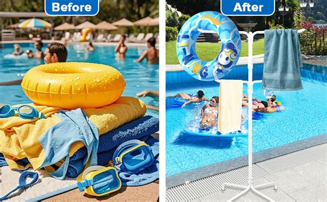 Amazon Pdpdoc Pool Hot Tub Towel Rack Outdoor 51 Inch Tall 6