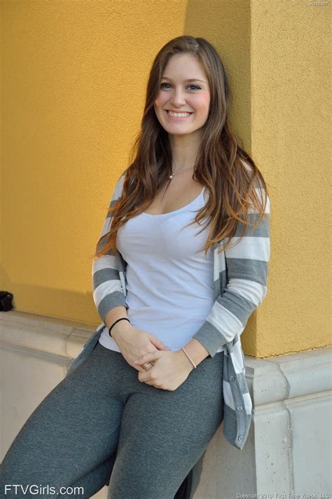 Breathtaking Brunette Summer Bares Her Natural Juggs And Trimmed Pussy CoedCherry