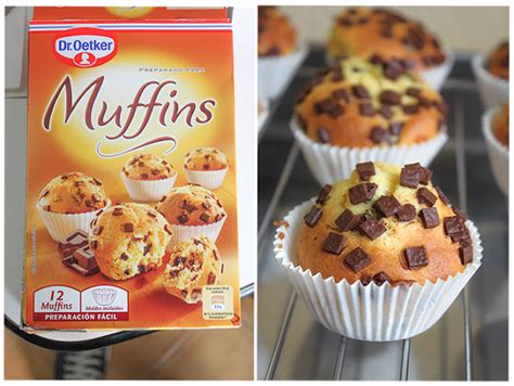 El rincón de los postres Muffins con el preparado de Dr Oetker