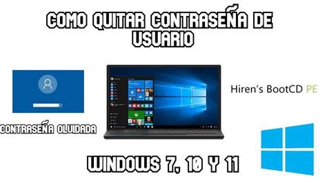 Quitar Contrase A Olvidada De Inicio De Sesi N De Windows Y