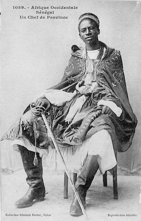 Africa | "A Provincial Chief". Senegal. ca. early 1900s. || Scanned
