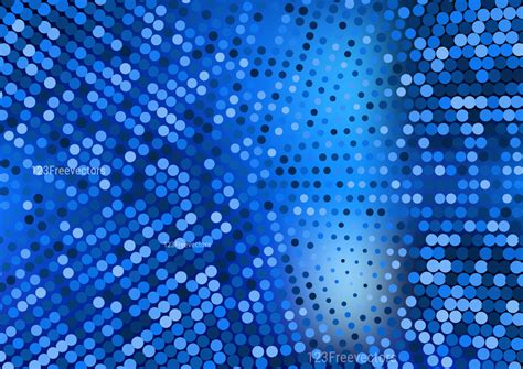 Abstract Cobalt Blue Dotted Background