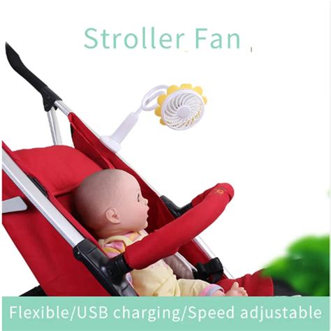 Baby Stroller Fan Portable Mini Usb Clip Fan Universal Pram Pushchair