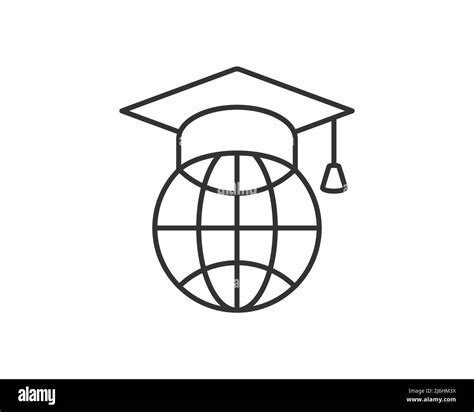 Education Icon Vector Illustartion College Cap Or Graduate Hat Symbol