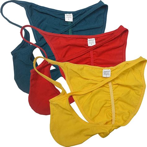 Buy Men S Cotton Cheeky Briefs Bikini Underwear Bulge Pouch Sorts Pucker Back Bikini Briefs