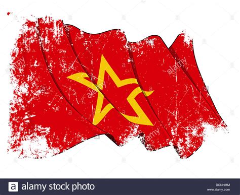 Red Army Flag Grunge Stock Photo - Alamy