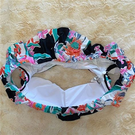Trina Turk Swim Trina Turk Tropic Wave Ruffle Bandeau Bikini Top Poshmark