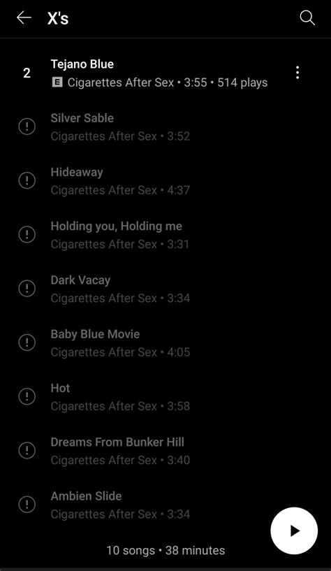 Other Songs From The Album X S R Cigarettesaftersex