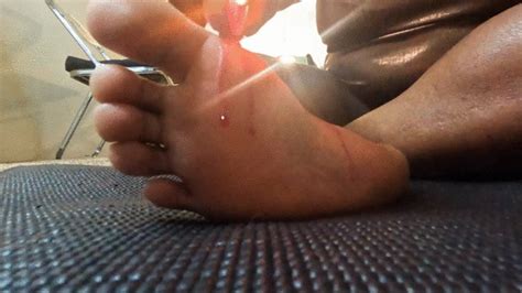 Dripping Hot Wax On Soles Smaller GoddessMXDominion Clips Sale