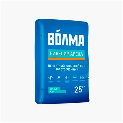 Наливной пол "ВОЛМА Нивелир Арена", 25кг купить в Москве