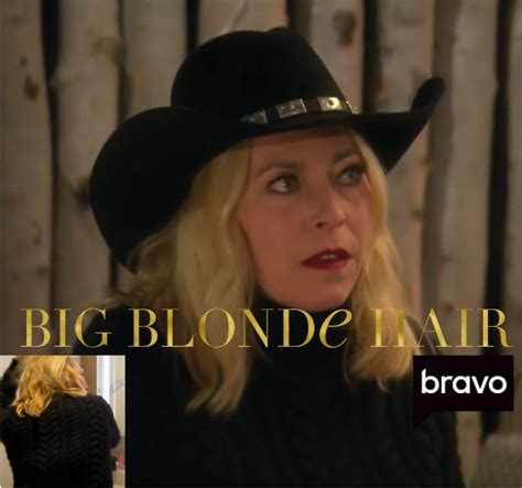 Sutton Stracke S Black Cable Knit Sweater Big Blonde Hair