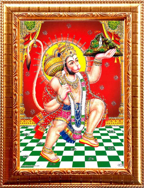 bajrangbali hanuman ji golden photo frame    width