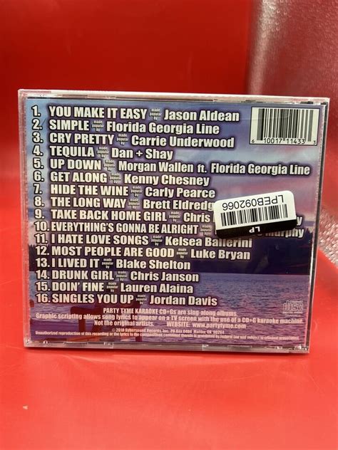 Party Tyme Karaoke Country Hits Vol By Various Artists Cd